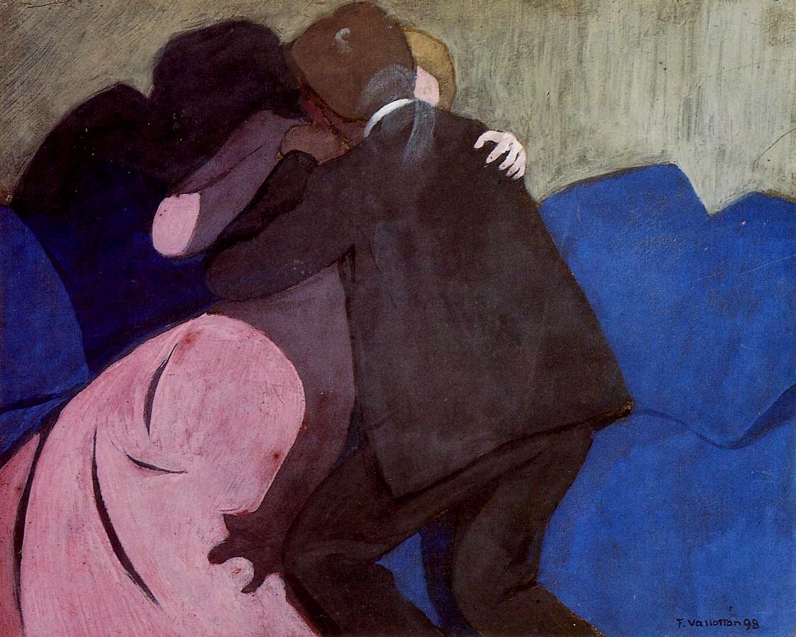 The Kiss by Felix Edouard Vallotton, 1898